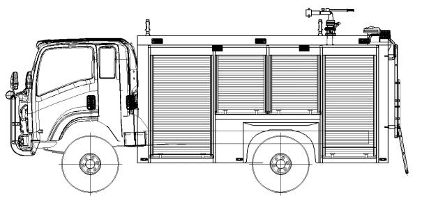 凯马4驱越野消防车技术规格书