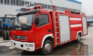 黑龙江粮庆系统在我厂再次订购一批水罐消防车