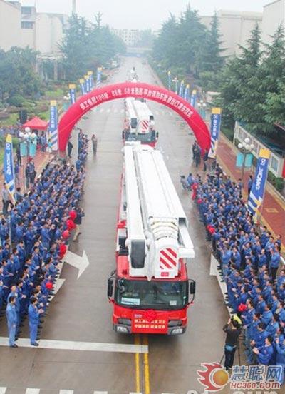 中国造“世界最高消防车”批量出口海外 