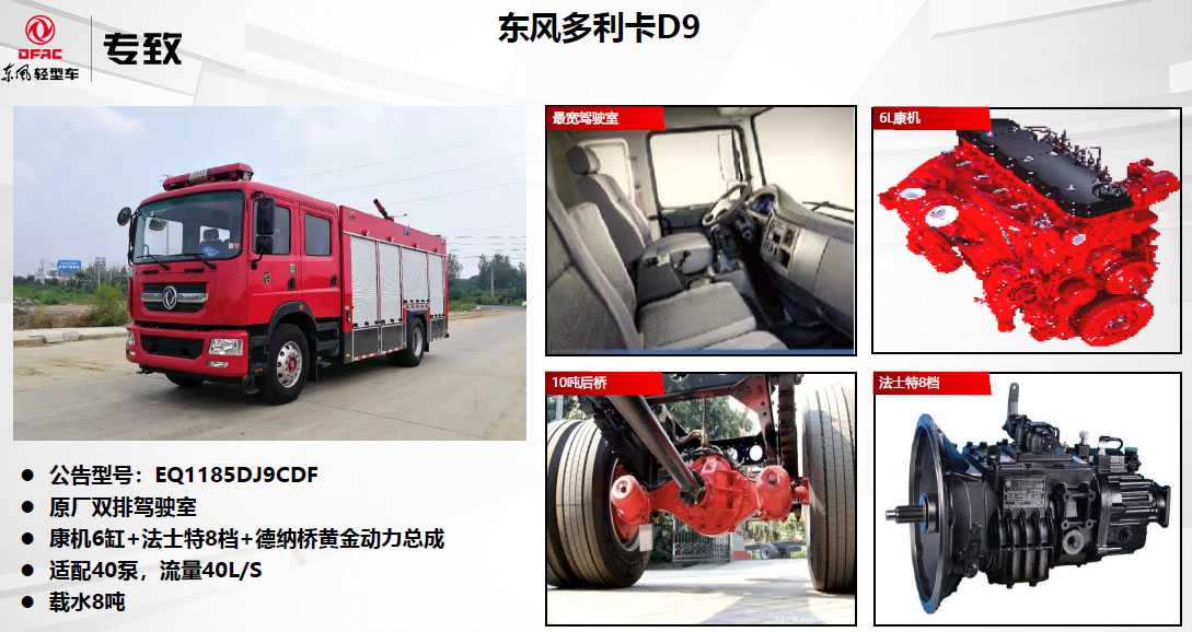 四款东风系列消防车推荐，容积1吨-8吨全覆盖