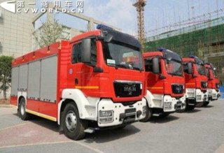 四川泸州引进价值245万元德国MAN消防车